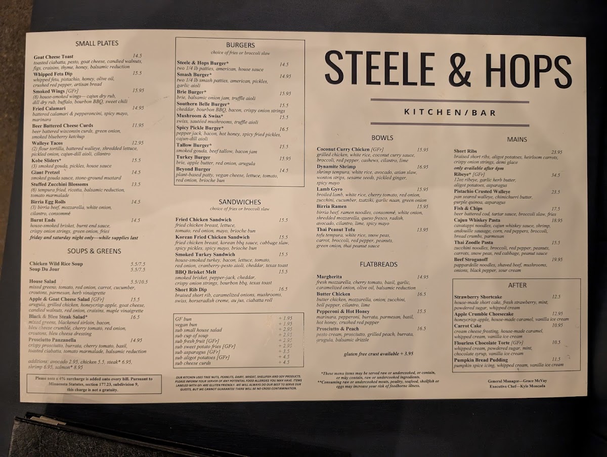 Steele & Hops Menu - Image 3